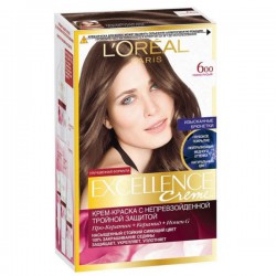 Краска для волос L'Oreal Экселланс крем улучшенная формула 192 мл 600 темно-русый