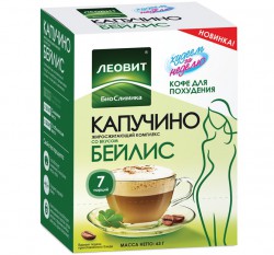 >Кофе Худеем за неделю 9 г №7 Капуччино жиросжигающий со вкусом бейлис