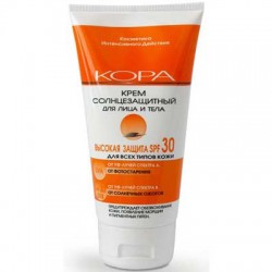 >Кора солнцезащитный SPF 30 Крем для лица и тела 150 мл