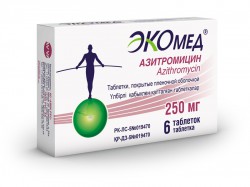 Азитромицин Экомед, табл. п/о пленочной 250 мг №6