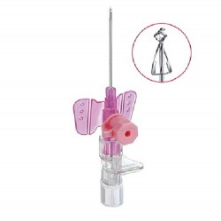 Катетер внутривенный периферический с дополнительным портом и крыльями Вазофикс Сэйфти р. 20G 1 шт. 33 мм