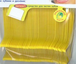 Зубочистка с нитью лимон 10 шт.