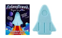 Соль шипучая для ванн Laboratory Katrin Гелакси Трэвел плавающая ракета с пеной и цветными вставками