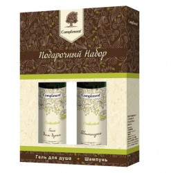 Набор подарочный Compliment Олива 1 № 1040 шампунь + гель для душа 250 мл + 250 мл