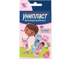 Лейкопластырь Унипласт Доктор Плюшева 20 шт.