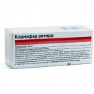 Коринфар ретард, табл. пролонг. п/о пленочной 20 мг №30
