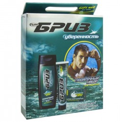 Набор подарочный Тим Бриз №1057 Уверенность крем для бритья + шампунь 75 мл + 250 мл