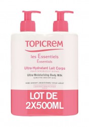 Молочко для тела Topicrem ультра-увлажняющее 2 шт. 500 мл