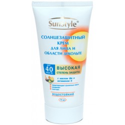 Крем солнцезащитный для лица и декольте SunStyle SPF 40 75 мл