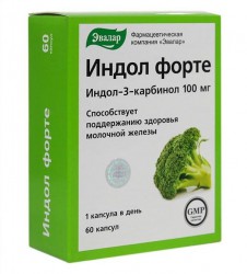 >Индол форте капс. 0.23 г №60 БАД к пище (индол-3-карбинол 100 мг)