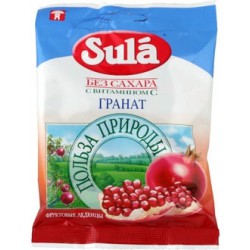 Леденцы 60 г Sula диабетические гранат