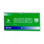 Атенолол Белупо, таблетки покрытые пленочной оболочкой 100 мг 14 шт