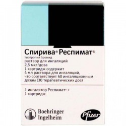 >Спирива Респимат р-р д/ингал. 2.5 мкг/доза 4 мл (60 доз) №1 картриджи в комплекте с ингалятором Респимат