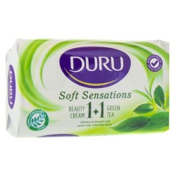 Мыло Duru Софт сенсейшн 1+1 Зеленый чай + крем