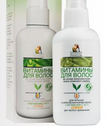 Спрей для волос Домашние рецепты Витамины для волос питание и укрепление корней волос 100 мл