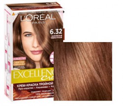 Краска для волос L'Oreal Экселланс крем 172 мл 6.32 Золотисто темно русый