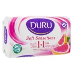 Мыло, Duru (Дуру) 80 г 1 шт 1+1 Сенсейшн + крем розовый грейпфрут