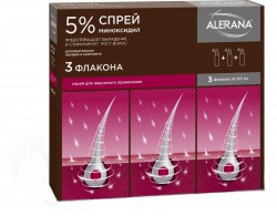 >Алерана спрей д/наружн. прим. 5% 60 мл №3