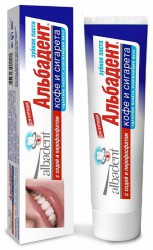 Зубная паста Альбадент кофе и сигарета 95 г