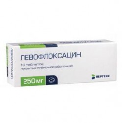 Левофлоксацин-Вертекс, табл. п/о пленочной 250 мг №10
