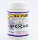 Дрожжи пивные, Нагипол-1 табл. 500 мг №100 для волос, ногтей и кожи
