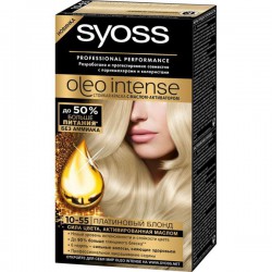 Краска для волос Syoss Олео интенс 10-55 платиновый блонд