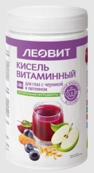 Кисель 400 г Леовит витаминный для глаз с лютеином и черникой