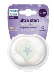 Соска-пустышка силиконовая, Philips Avent (Филипс Авент) 1 шт арт. SCF076/05 ортодонтическая ультра старт найт для новорожденных 0-2 мес с футляром