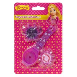 Набор подарочный Принцесса Сказочные часики блеск для губ + ремешок