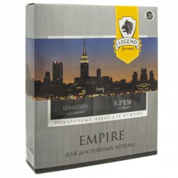 Набор подарочный Кью Пи Легенд Импайер №1080 шампунь + крем для бритья 250 мл + 100 мл