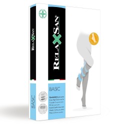 Гольфы компрессионные Relaxsan Бейсик 2 класс компрессии 22-27 мм с открытым носком р. 5 черные 280 den