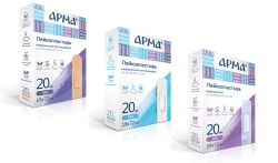 Лейкопластырь медицинский Арма на полимерной основе р. 19ммх72мм 20 шт.