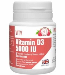 Витамин Д3 5000 МЕ Д-Вити 60 шт. табл. жев.