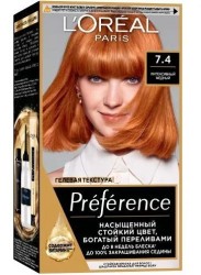 Краска для волос L'Oreal Преферанс 174 мл Т7.4 интенсивный медный