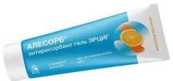 >Алесорб энтеросорбент эрциг гель д/приема внутрь 180 г №1 БАД с янтарной кислотой апельсин туба