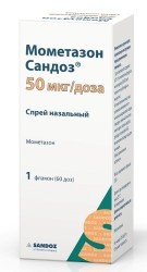 Мометазон Сандоз спрей наз. 50 мкг/доза 10 г 60 доз 1 шт.