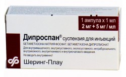 >Дипроспан сусп. д/ин. 2 мг+5 мг/мл 1 мл №1 ампулы