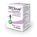 Экоклав, табл. п/о пленочной 500 мг+125 мг №15
