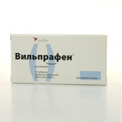 Вильпрафен, табл. п/о пленочной 500 мг №10