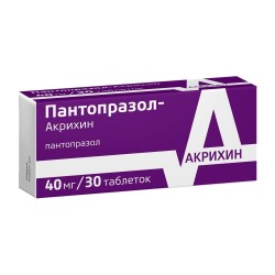 >Пантопразол-Акрихин табл. п/о кишечнораств. пленочной 40 мг №30