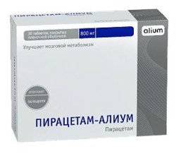 Пирацетам-Алиум, табл. п/о пленочной 800 мг №30