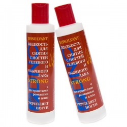 Жидкость для снятия лака Стронг для гелевого и обычного 210 мл