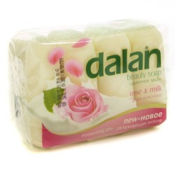 Мыло Dalan Бьюти Роза молоко экопак 4 шт. 90 г