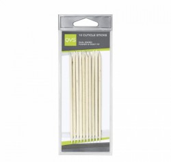 Палочки для кутикулы 10 шт. QVS из натурального дерева