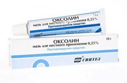 >Оксолин-АКОС мазь наз. 0.25% 10 г №1