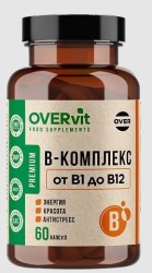 В-комплекс OVERvit БАД от B1 до B12 60 шт. капс.