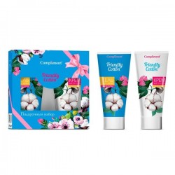 Набор подарочный Compliment Френди ту коттон №1470 гель для душа + крем для рук и тела 200 мл + 200 мл