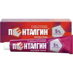 >Пенталгин экстра-гель гель д/наружн. прим. 5% 100 г №1