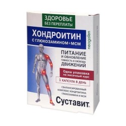 >Суставит Хондроитин с глюкозамином + МСМ Неогален капс. 850 мг №30 Здоровье без переплаты