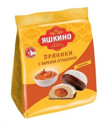 Пряники Яшкино с вареной сгущенкой 350 г